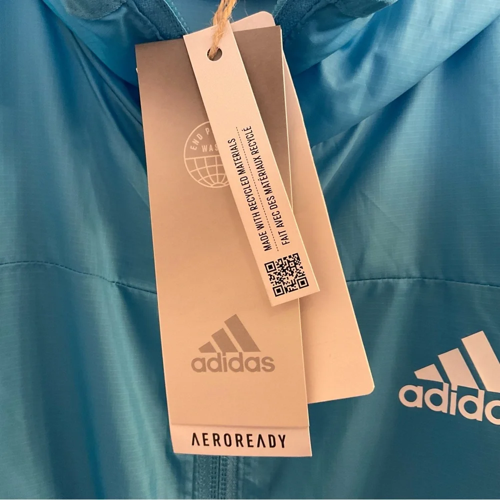 Adidas Windbreaker - NWT - Size XS - Jacket - Blue - Picture 8 of 14